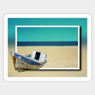 Shipwreck On The Beach Sticker